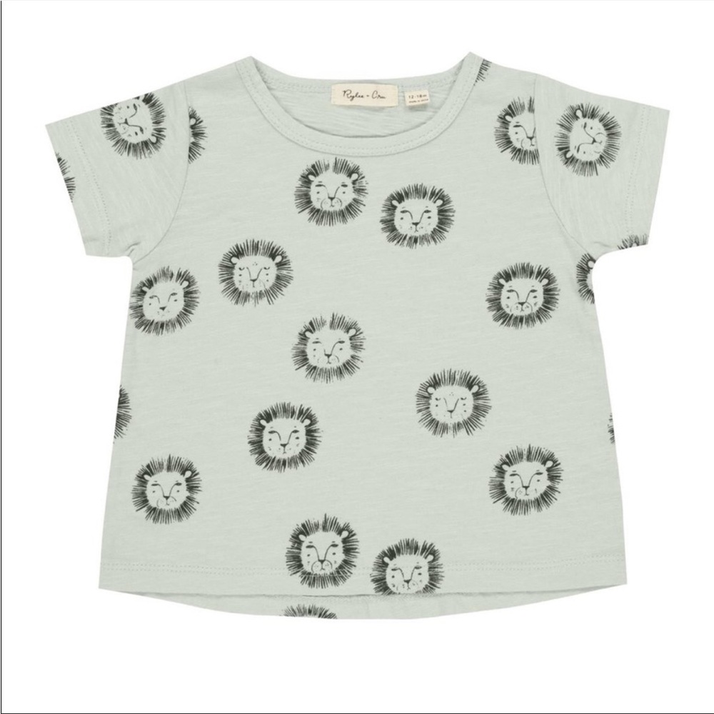 RYLEE & CRU Lion Boxy Short Sleeve Tee Shirt Size 4/5